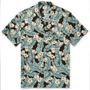 J. Crew Hawaiian camp-collar button-up shirt, L